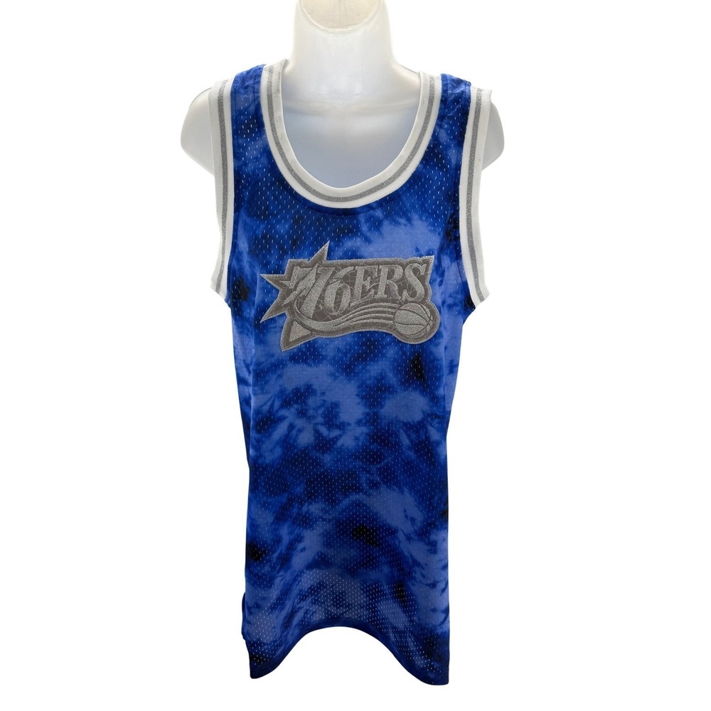 Mitchell & Ness Womens Philadelphia 76ers NBA Jersey Dress Reflective Medium NEW